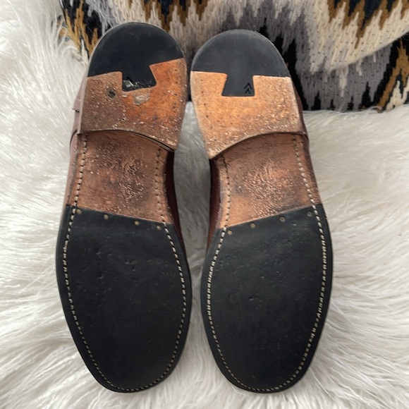 John Varvatos leather lace up boots 9 (run full size larger- 10) Worn 2 times - Picture 2 of 16